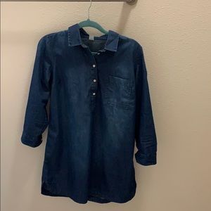 Old navy chambray dress petite medium